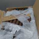 Yoobure Rotary Coat Rack Freestanding - Solid Wood Coat Tree with 9 hooks & 3 Storage Shelves for Purse, Bag, Jacket, Hat, Corner Hanger Stand Racks for Hall, Entryway, Office, Modern Clothes Holder (Walnut)