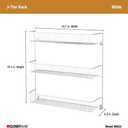 ClosetMaid 3-Tier Hanging Wall Mounted Metal Rack for Spices, Shelf Storage, Pantry Organization, Laundry, Kitchen, Bathroom, White, 8022
