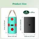 3 Pack 3 Gallon Hanging Strawberry Planter Bags, 12 Holes PE Grow Bags with Bottom Drainage, Reusable Vertical Planters for Small Space Gardening(Green)