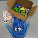 KIPRITII 9-Pack Interactive Puppy Dog Toys for Small Dogs No-Stuffing Squeaky Octopus-Shaped Toy, Cute Plush & Engaging Chew Toys for Puppy Teething to Keep Them Busy