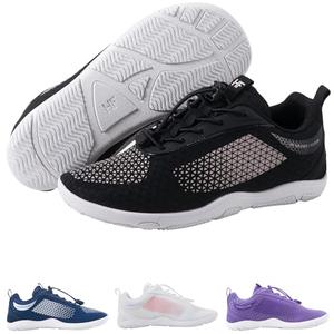 Hike Footwear HF Flow Barefoot Shoes for Women & Men - Minimalist Shoes with Arch-Support, Breathable Splash-Proof & Versatile Boot, Ergonomic Pain-Relief Posture Improvement Hiking Boots Black, Women 11