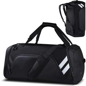 Gym Bags for Men/Women, 58L Large Sports Travel Duffel Bag with Shoes Compartment&Wet Pocket, Gym Workout Backpack, Weekender Bag Overnight Backpack for Travel