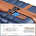 3 Piece Luggage Set, Lightweight Hardshell Large Checked Suitcase TSA Lock