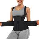 Eleady Waist Trainer Vest for Women Corset Trimmer Belt Slimming Body Shaper Tummy Control Cincher Workout Girdle XL