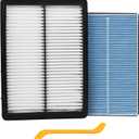 Engine Air Filter&Cabin Air Filter Combo Fits Kia Telluride 2020-2025/Hyundai Santa Fe 2019-2020 2.0L/2.4L (Not for Santa Fe XL)-CF10735&CA11943