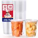 JOLLY CHEF Deli Food Storage Containers with Lids 32 OZ 48 Set Food Storage Containers,Stackable | Leakproof | Microwave | Dishwasher | Freezer Safe