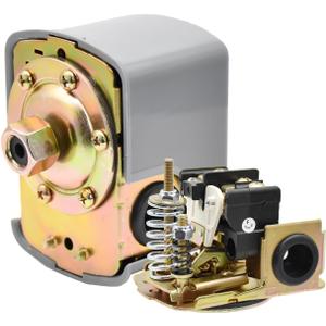 40-60 PSI Water Pressure Switch for Well Pump, 110V 230V Well Pump Pressure Control Switch, Adjustable Differential Double Spring 1/ 4" Female NPT Water Pump Pressure Switch