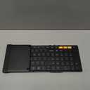 ProtoArc XK01 Full-Size Foldable Bluetooth Keyboard for Travel, Black