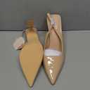 Susanny Slingback Kitten Heels Elegant Dressy Pumps for Women Closed Pointy Toe Sexy Chunky High Heels Wedding Bride Prom Party Dress Shoes (11, Nude)