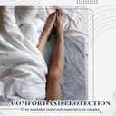Fanfanwin 1 Pcs Couples Waterproof Mat Lover Reusable Stainproof Blanket Quiet Easy Use Mattress Protector for Adult Multi Functional Bed Sheet Couple Pleasure Comfort (80 x 80 in,Grey)