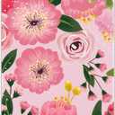 Rimilak Plastic Clipboards with Metal Clip, A4 Letter Size 9 x 12.5 in, Office Decorative for Students Women Men and Kids, Cute Custom Pattern, Pink Flower