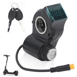 Electric Scooter Handlebar Switch Lock, 3 Pin Digital Battery Power Display Switch Lock with Keys Handlebar Control Lock for Kugoo G2 Pro Replacement