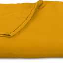 Royale Linens 300 Thread Count 100% Long Staple Combed Cotton Flat Sheet - Super Soft - Top Sheets - Queen Flat Sheet Sold Separately - Breathable, Cool & Crisp Percale Sheets Only (Queen, Yellow)