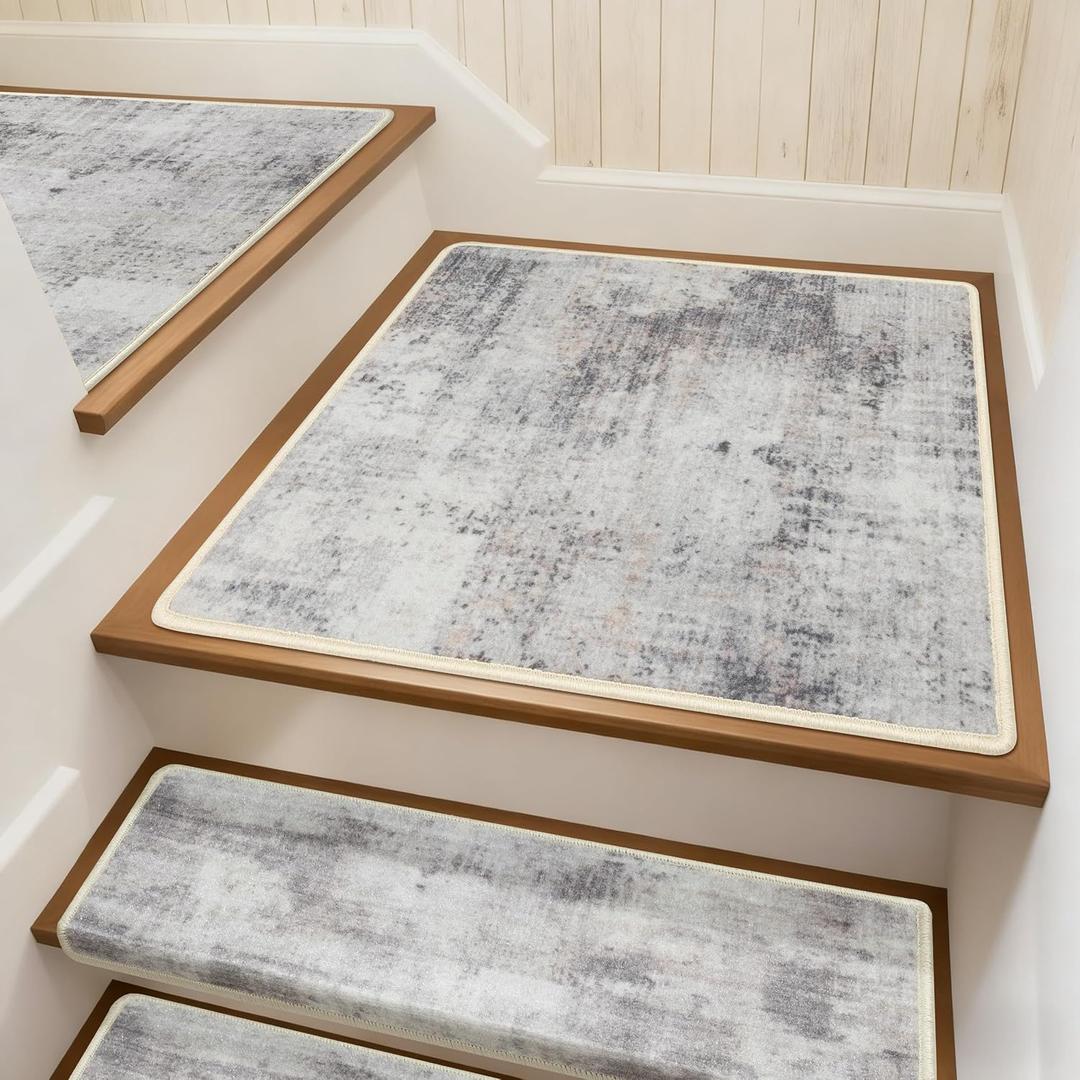 Non-Slip Landing Mat for Wooden Steps Indoor，Carpet Stair Treads