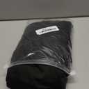 Wolkemer Fitted Oval Tablecloth Spandex Stretch Black Cocktail Table Cover Elastic Edge Topper Cap for Dining Wedding Party Picnic, 48 x 72 Inch