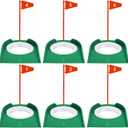 Sotiff Golf Putting Practice Cup Hole Training Aids Golf Accessories Training Putters with Plastic Flag for Adult Green Office Garage Yard Indoor Outdoor Practice