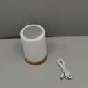 Small Touch Night Table Lamp for Bedroom Bedside Nightstand, Small Spaces Plug in Desk Light for Nursery/Ambient/Kids/Living Room