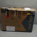 HOMLAND Walkers for Seniors with Seat, Foldable Rollator Walker, Reinforced Aluminum Frame, 8" Big Rubber Wheels for All Terrain, Height Adjustable Lightweight Rolling Walker (400 Pound, Champagne)