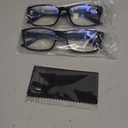 Gaoye +6.0 2-Pack of Reading Glasses - Blue-Light Filter, UV Protection - Readers with Rectangle Frames