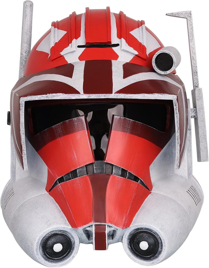 Deluxe Collectible Clone Trooper Helmet, Premium Resin Stormtrooper Mask for Cosplay & Halloween, Adult Costume Prop