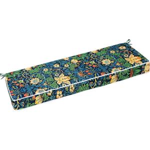 Outdoor Bench Cushion Waterproof, Bench Cushions for Outdoor Furniture, Patio Porch Swing Replacement Seat Pad with Ties for Garden Backyard, 60 x 18 Inch Lotus