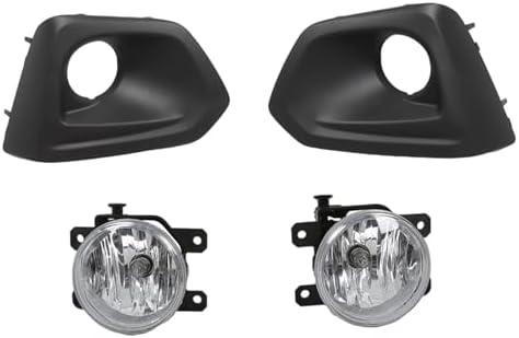 Aspaton Front Bumper Fog Light Compatible with 2012 2013 2014 Impreza Pair Fog Lamp w/Black Cover Bezel & H11 12V 55W Halogen Bulbs Passenger Side & Driver Side 57731FJ010 H451SAJ100
