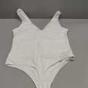 SAUNGKUAI Womens Bodysuit Sexy Plunge Deep V Neck Backless Sleeveless Tank Thong Body Suits Outfits for Going Out (Medium)