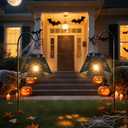 Afirst Halloween Spider Lantern,Hanging Lantern with Bulb Hollow Out Waterproof Decorative Lanterns for Home Halloween Yard, Patio,Lawn,Pathway,Garden Decor