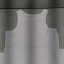 Artfish Women's Sleeveless Full Length Ribbed Fitted Racerback Workout Crew High Neck Basic Tank Top (White), Small