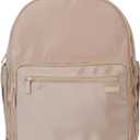 FAWN DESIGN Nylon Diaper Bag Backpack with Changing Pad, Beige Backpack Diaper Bag with 11 Interior and 5 Exterior Pockets, Padded and Adjustable Straps for All Day Comfort, 16x13x7 inches