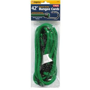CargoLoc 62325 Bungee Cords with High Tensile Steel Hooks, 42-Inch, Green