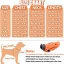EMUST Dog Jackets for Winter, Cold Weather Coats for Dogs, Soft Winter Jackets for Medium Large Dogs, Orange, L
