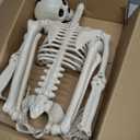 Halloween Skeleton Decorations, 36" Posable Human Skeleton Decorations for Halloween Party Decor, Haunted House Props Indoor Outdoor Decoration