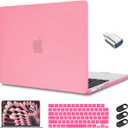CISSOOK for 2023-2026 MacBook Air 15 inch Case Pink, Plastic Hard Shell Case with Keyboard Cover and Screen Protector for MacBook Air 15 M5 M4 M3 M2 Chip Model A3448 A3241 A3114 A2941 - Matte Pink