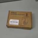 HOLKIE Caster Wheels 4 inch with No Brake Stem Casters, 3/8" -16 x 1 (Stem Diameter 3/8", Stem Length 1") Threaded Swivel Casters Set of 4 Heavy Duty Castors Black