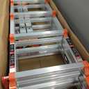LANBITOU Ladder A Frame Extension 17Ft Multi Position for Home 330lbs