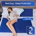 Inspire Waterproof Mattress Protector, 2 Pack - Dark Colored to Hide Stains, Extra Large 34 x 54, Quilted Bed Pad for Incontinence Washable, for Adults and Kids