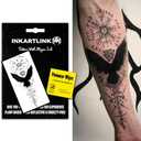 INKARTLINK Semi Permanent Tattoos, Realistic Tattoos, Tattoos for Domineering Men, Waterproof, Non-reflective, Cruelty-free, Exquisite Packaging, Unique Design (Evil Symbol)