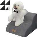 Dog Stairs for High Beds Couches 2-Step 2-5 Step Pet Stairs Steps for Small Large Dogs Cats Non-Slip Balanced Ramp Indoor Stairs with Non-Slip Sticker 30D Grey