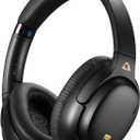 1Mii E700 Hybrid Active Noise Cancelling Headphones, Bluetooth Over Ear, Wireless Hi-Res Audio with LDAC & aptX Low Latency for Airplane Travel & Home TV, AI Translation & Custom EQ via APP, Black