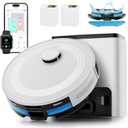 Lefant LiDAR Robot Vacuum and Mop,75-Day Self-Emptying,6000Pa Powerful Suction, Cleaning, Home Mapping, 140 Min Runtime, Roller Brush for Carpet,2.4G/5G WiFi/Alexa/APP/iWatch,M2 Plus