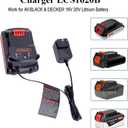 LCS1620B Replacement for Black and Decker 20V Lithium Battery Charger, Compatible with Black and Decker 12V and 20V MAX Battery LBXR20