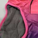 Doglay Dog Coat, Waterproof Dog Jacket Pet Winter Coat for Cold Weather with Thicken Furry Collar, Reflective Puppy Winter Jacket Warm Fleece Lining for Medium Pets (M(Chest : 15.75-23.6" , Back : 13.38"), Gradient Pink Purple)