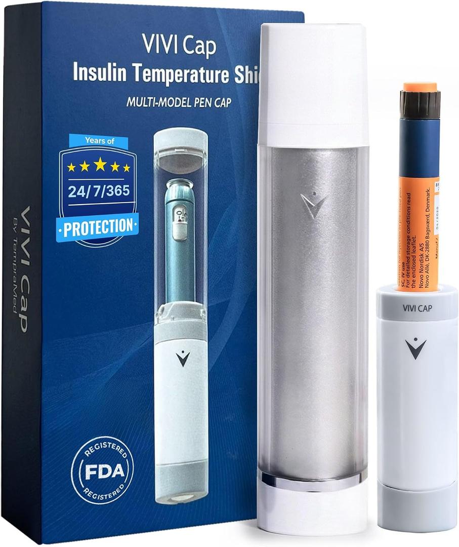 VIVI Med Insulin Vials Cooler Travel Case TSA Approved Diabetes Care Device