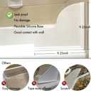 Spidfee Shower Splash Guard Kit, Large Splash Guards for Bathtub Waterproof Self-Adhesive Shower Corner Guards to Keep Water in Shower or Bath, Pack of 2 (9.25 x 9.25 inches)
