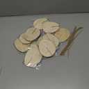 2 x Novabright 24 Pcs DIY 3D Wooden Easter Eggs Ornaments Crafts Unfinished Slices for Painting Spring Easter Egg Cutouts Craft DIY Blank Decorations (Rabbit)