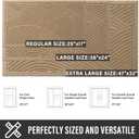 HIYARD Sturdy Front Door Mat, Absorbent Muddy Dirt Resist Welcome Door Mats Outdoor Indoor, Stain and Fade Resistant, Non-Slip Backing Entry Mat Low Profile Doormat for Entryway, 3624, Beige