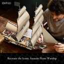 Wise Block Assassin's Creed Black Flag Jackdaw (Voyage Edition) Building Set - Pirate Ship Model with 6 Minifigures, Jackdaw Desktop Decoration for Fans, Building Block Gift for Adults 18+, HA395105