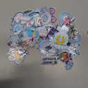 Zeyune 72 Pcs Coastal Cowgirl Iron on Patches Bulk Summer Ocean Embroidered Iron on Hat Patch Blue Beach Holiday Applique Sew on for Trucker Hat Backpack Clothes Shirt Jeans DIY Craft