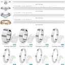 Ottemax Ring Sizers for Loose Rings - 12Pack, 12 Sizes, Ring Guards for Women& Men Loose Rings, Invisible Resizer Design for Spacers & Tighteners, Fits Bands Width to 1mm-8mm